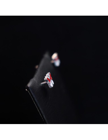 EARRINGS WITH PINK BUTTERFLIES