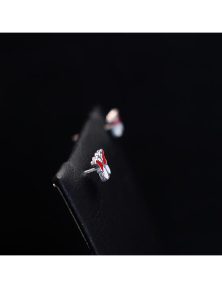 EARRINGS WITH PINK BUTTERFLIES