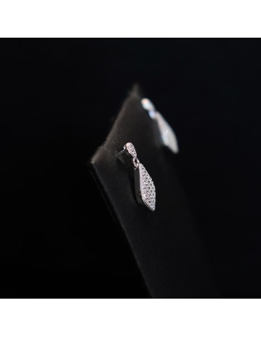 DANGLING EARRINGS WITH ZIRCON