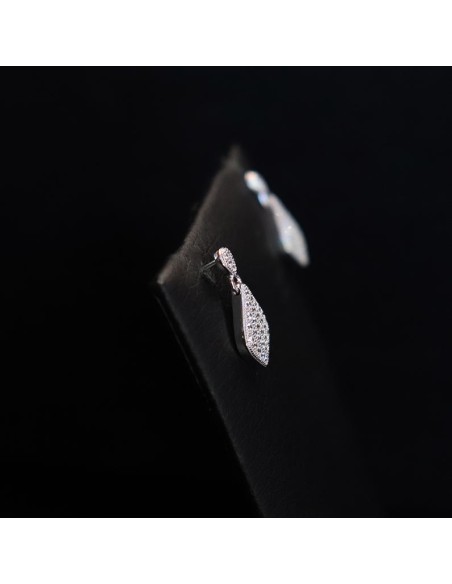 DANGLING EARRINGS WITH ZIRCON