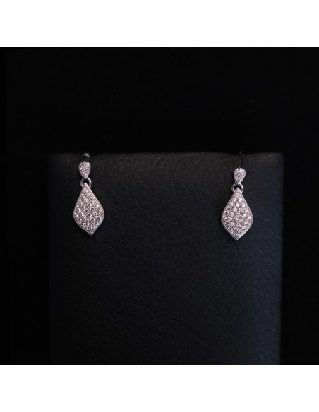 DANGLING EARRINGS WITH ZIRCON