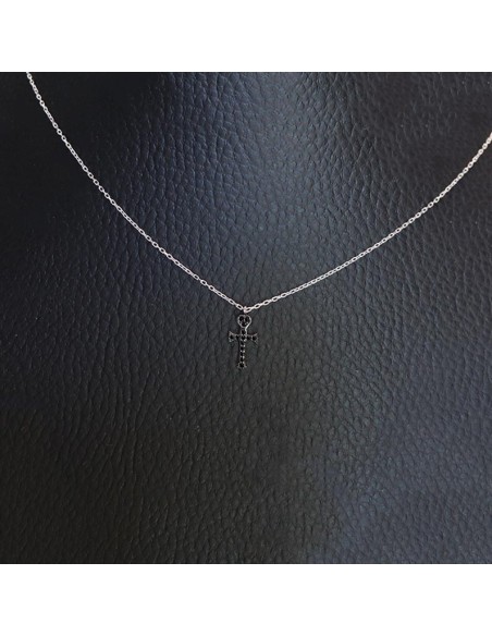 PENDANT WITH BLACK CUBIC ZIRCONIA