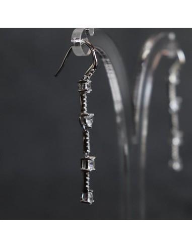 DANGLING EARRINGS WITH ZIRCON