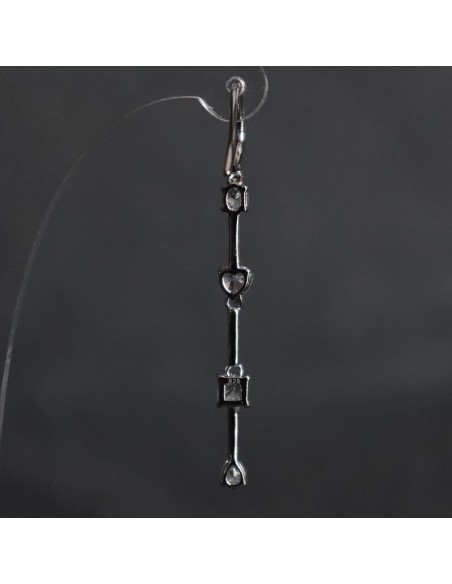 DANGLING EARRINGS WITH ZIRCON