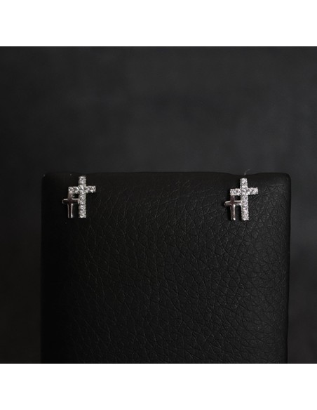 EARRINGS SILVER CROSSES