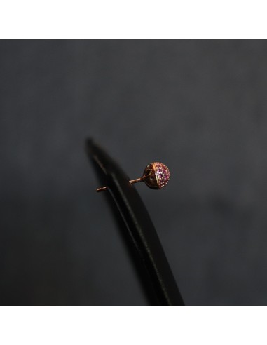 ROSE GOLD EARRINGS WITH ZIRCONIA