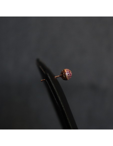 ROSE GOLD EARRINGS WITH ZIRCONIA