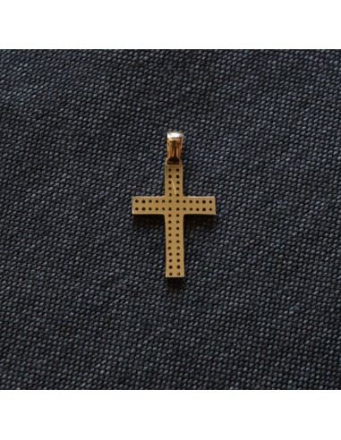 GOLD CROSS WITH ZIRCONIA