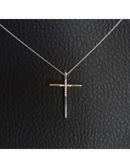 GOLD CROSS WITH DIAMOND