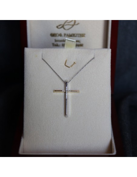 GOLD CROSS WITH DIAMOND