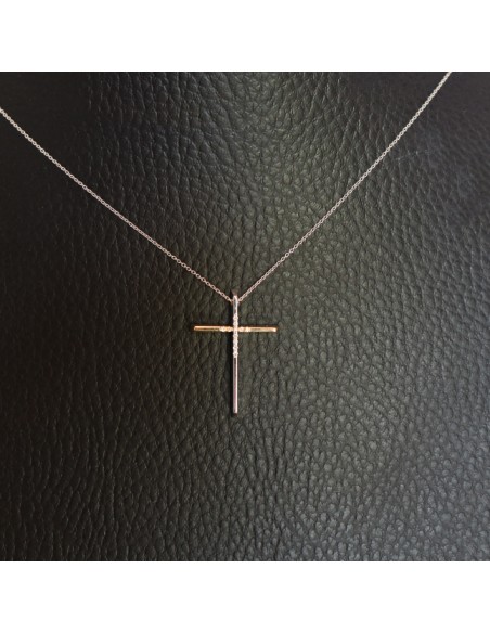 GOLD CROSS WITH DIAMOND