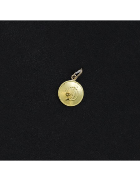 GOLD PENDANT MONOGRAM