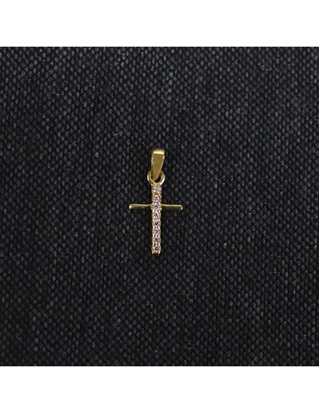 GOLD CROSSBODY WITH ZIRCONIA