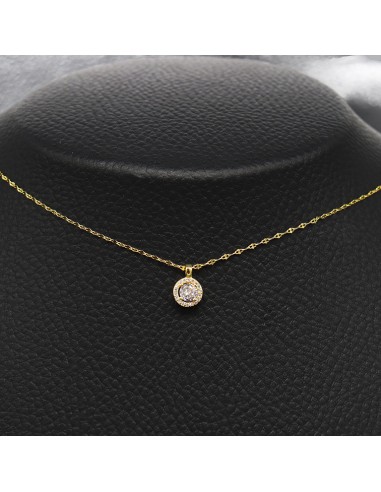ZIRCONIA GOLD PLATED NECKLACE