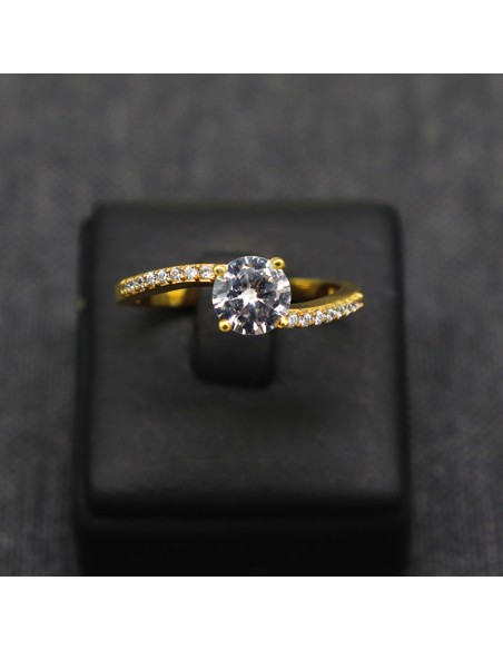 ΜΟΝΟΠΕΤΡΟ ΧΡΥΣΟ ΔΑΧΤΥΛΙΔΙ ΜΕ ΖΙΡΓΚΟΝ