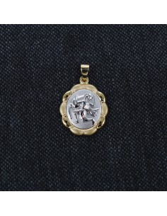 GOLD PENDANT SIGN AQUARIUS