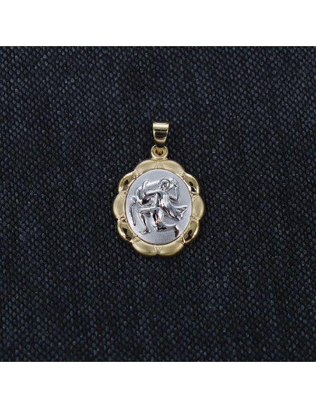 GOLD PENDANT SIGN AQUARIUS