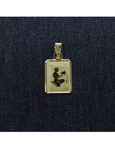 PENDANT GOLD SIGN AQUARIUS