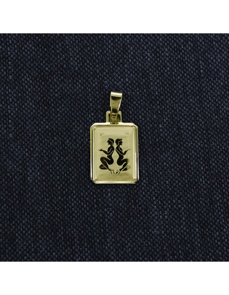 GOLD SIGN GEMINI PENDANT
