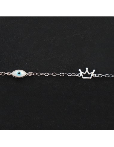 BRACELET WITH EYE AND CROWN