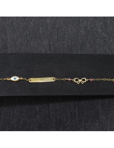 BRACELET WITH BOW AND EYES