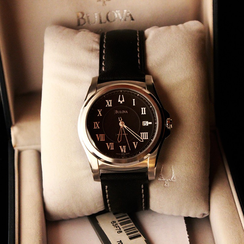 Bulova Accutron 63f76 Automatic with leather strap YOUR BUDJET 300+ EURO