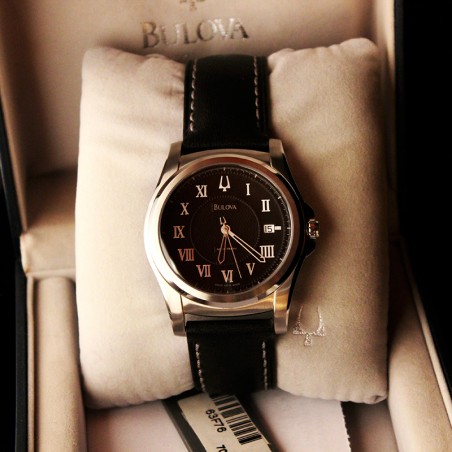 Αυτοματο Ρολοι Bulova Accutron 63f76 με δερματινο λουρακι