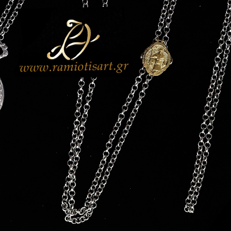 cretan traditional jewel with clock replica