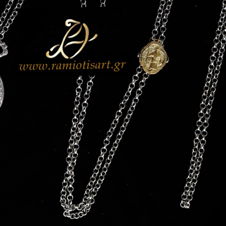 cretan traditional jewel with clock replica