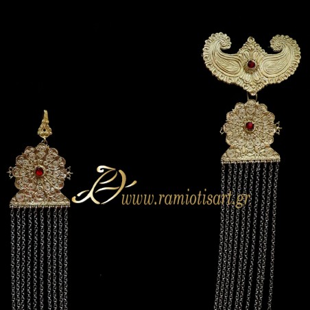 karagouna traditional jewel "baltsouda" for the apron