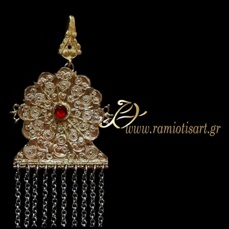 karagouna traditional jewel "baltsouda" for the apron