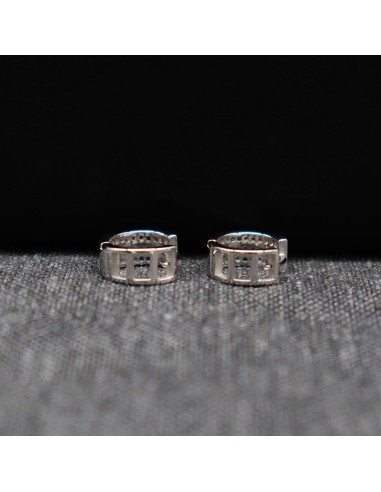 HOOP EARRINGS WITH ZIRCONIA