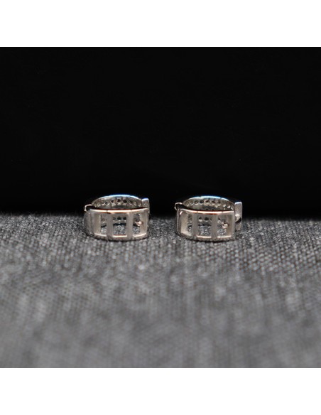 HOOP EARRINGS WITH ZIRCONIA