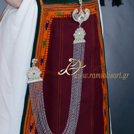 karagouna traditional jewel "baltsouda" for the apron