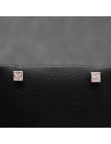 SILVER EARRINGS WITH ZIRCONIA