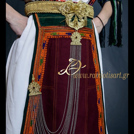 karagouna traditional jewel "baltsouda" for the apron