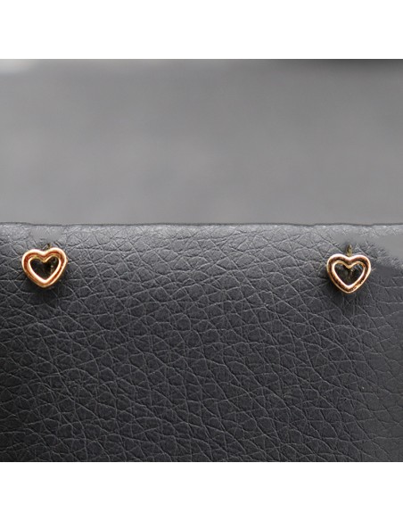 EARRINGS GOLD-PLATED HEARTS