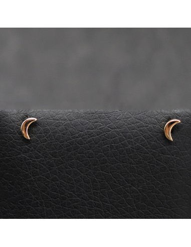 GOLD PLATED MOON EARRINGS