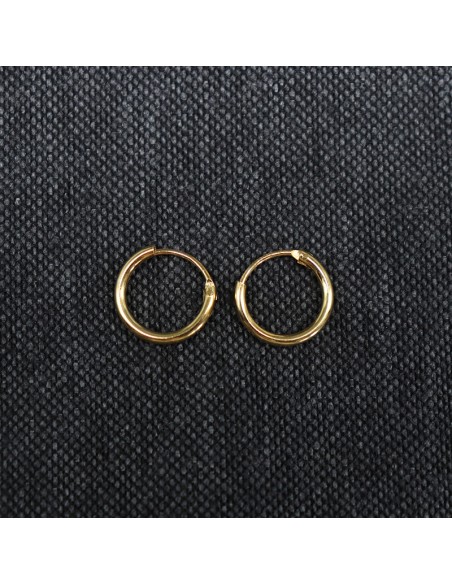 GOLD PLATED HOOP EARRINGS