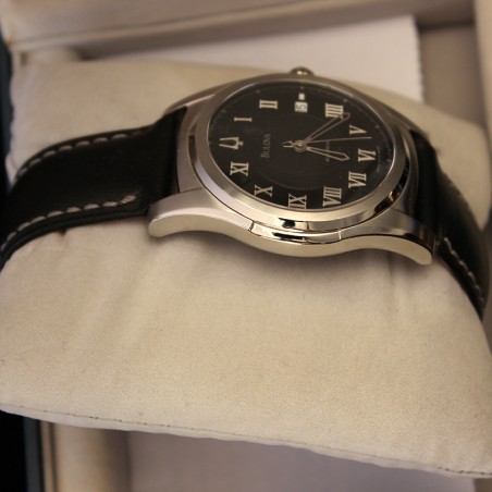Bulova Accutron 63f76 Automatic leather strap swiss made watch