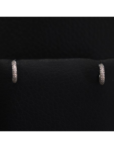 HOOP EARRINGS WITH ZIRCONIA