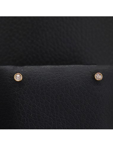 GOLD PLATED EARRINGS WITH ZIRCONIA