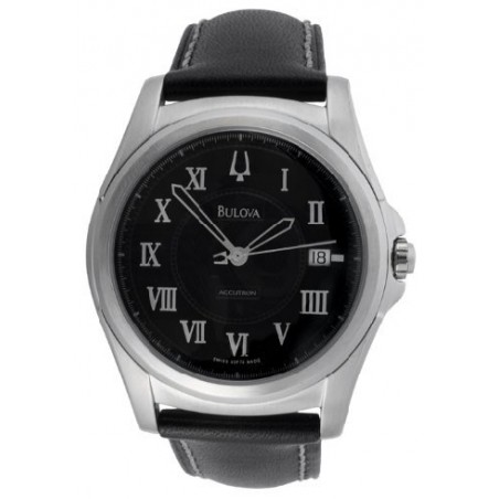 Bulova Accutron 63f76 Automatic leather strap swiss made watch