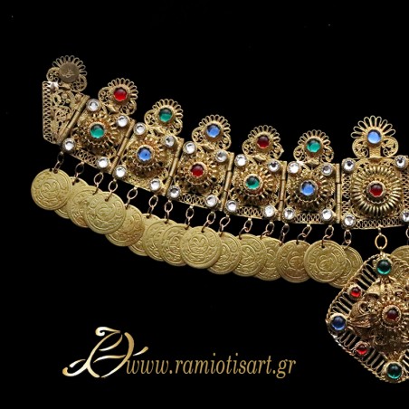 Giordani (girdani) pectoral traditional jewel of Attika