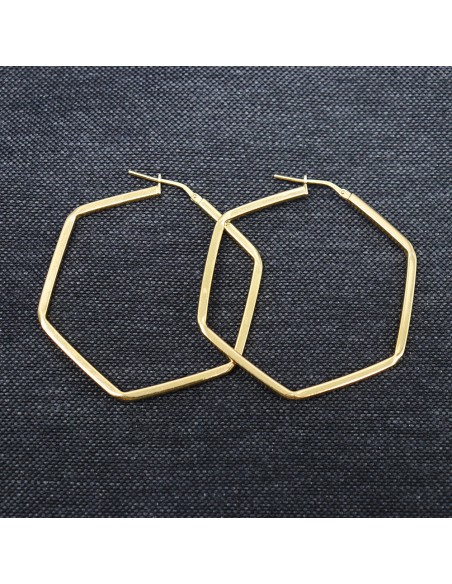 GOLD PLATED HOOP EARRINGS
