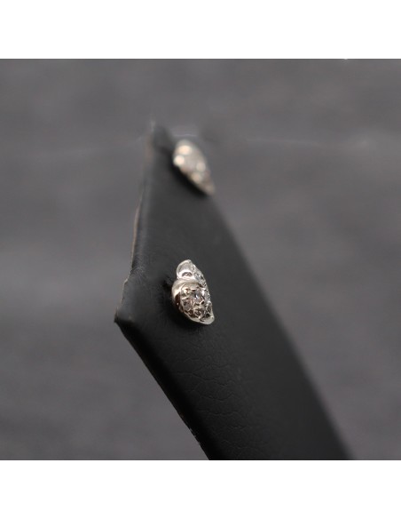 WHITE GOLD EARRINGS WITH ZIRCONIA