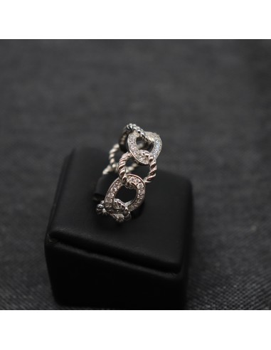 KNIT RING WITH ZIRCON