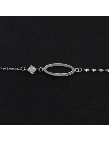 SILVER BRACELET WITH ZIRCONIA