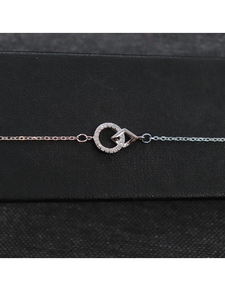SILVER BRACELET WITH ZIRCONIA