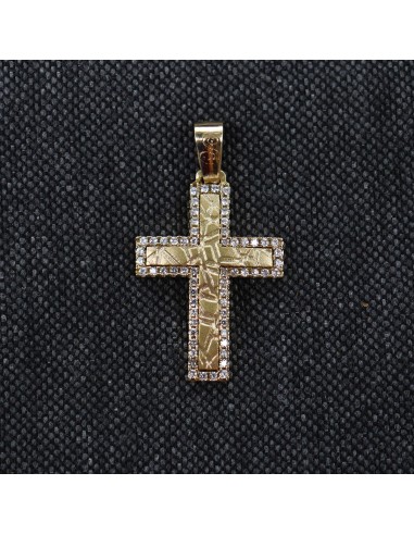 GOLD CROSS WITH ZIRCONIA